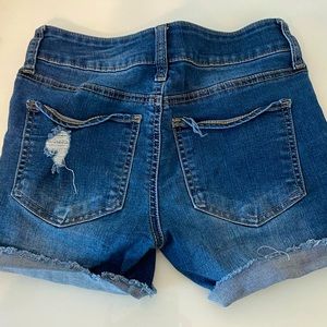 Denim jean shorts